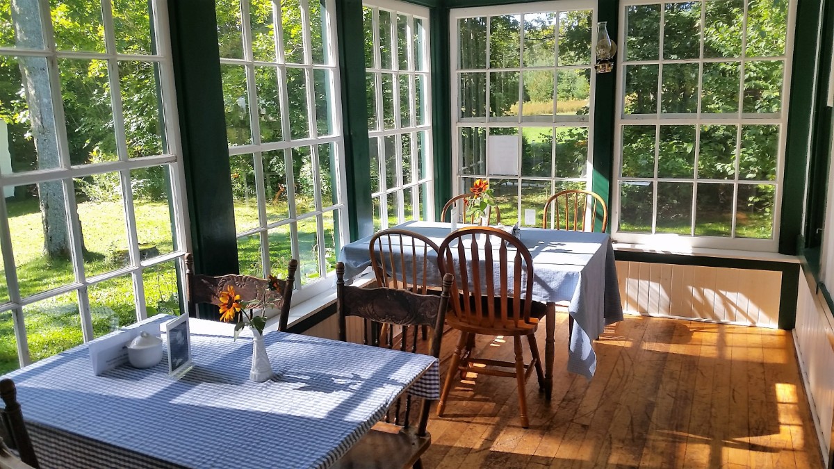 Dining room at the Macphail Homestead in Eastern PEI