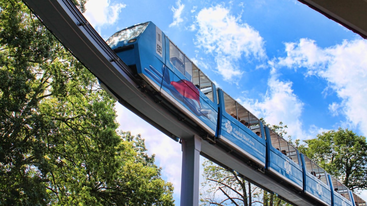 The Hersheypark monorail in Hershey, PA