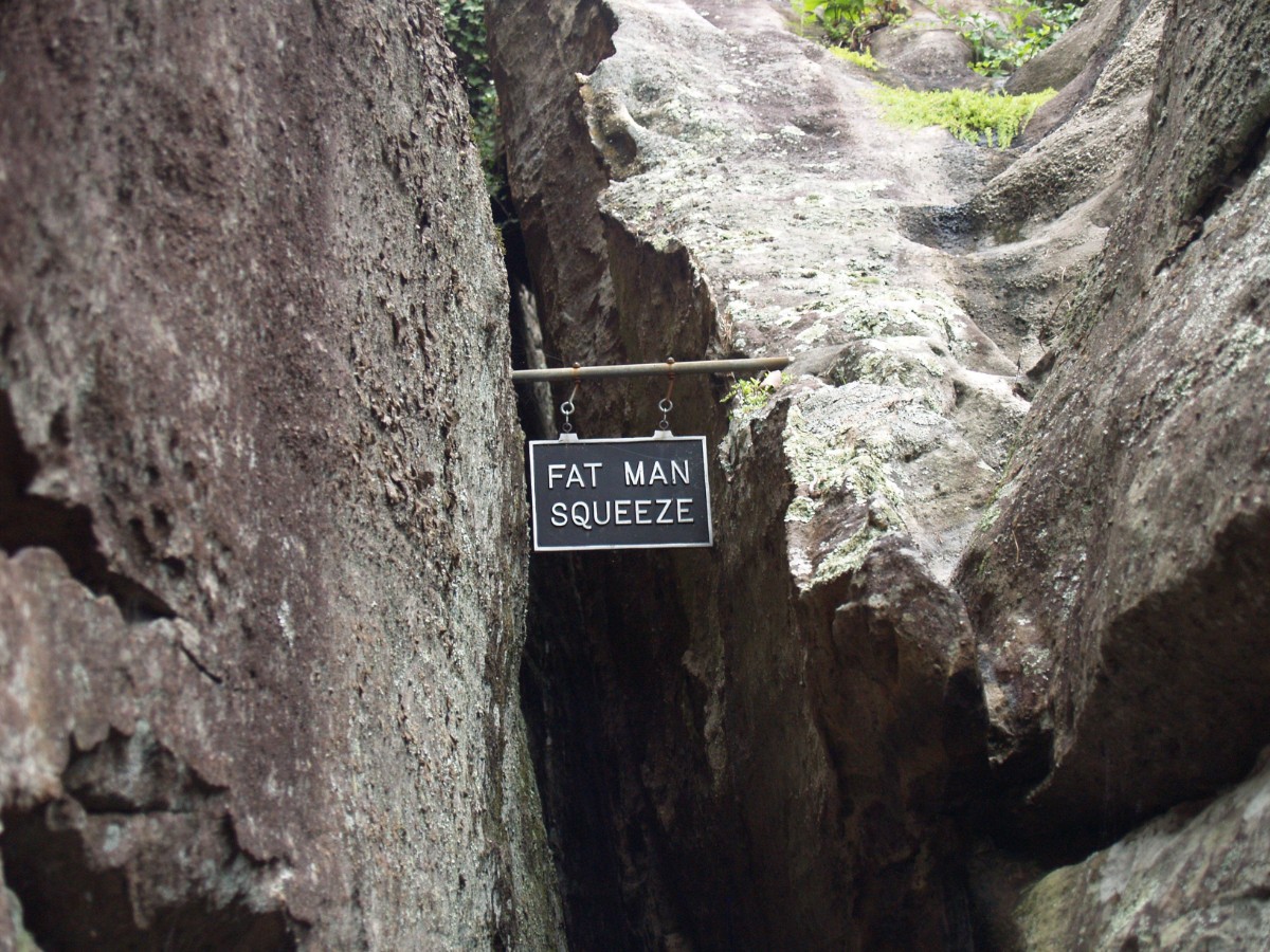 Fat Man's Squeeze at Rock City Gardens, Chattanooga, TN