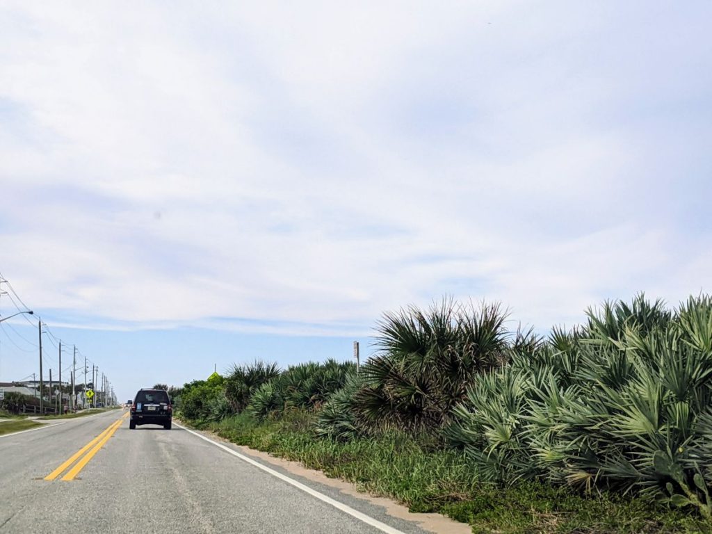 A1A below Flagler Beach