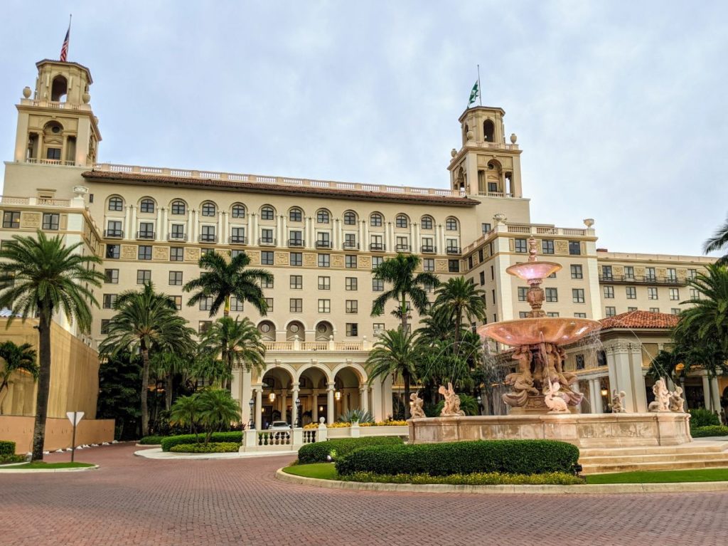 Front entrance to The Breakers