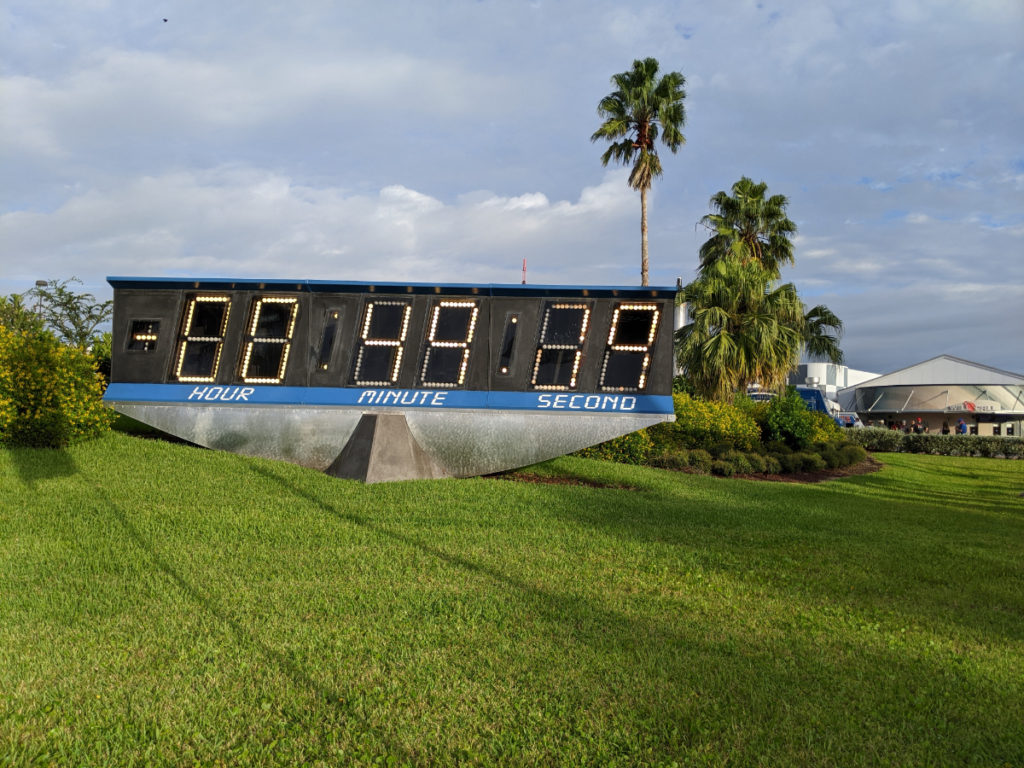 Kennedy Space Center countdown clock