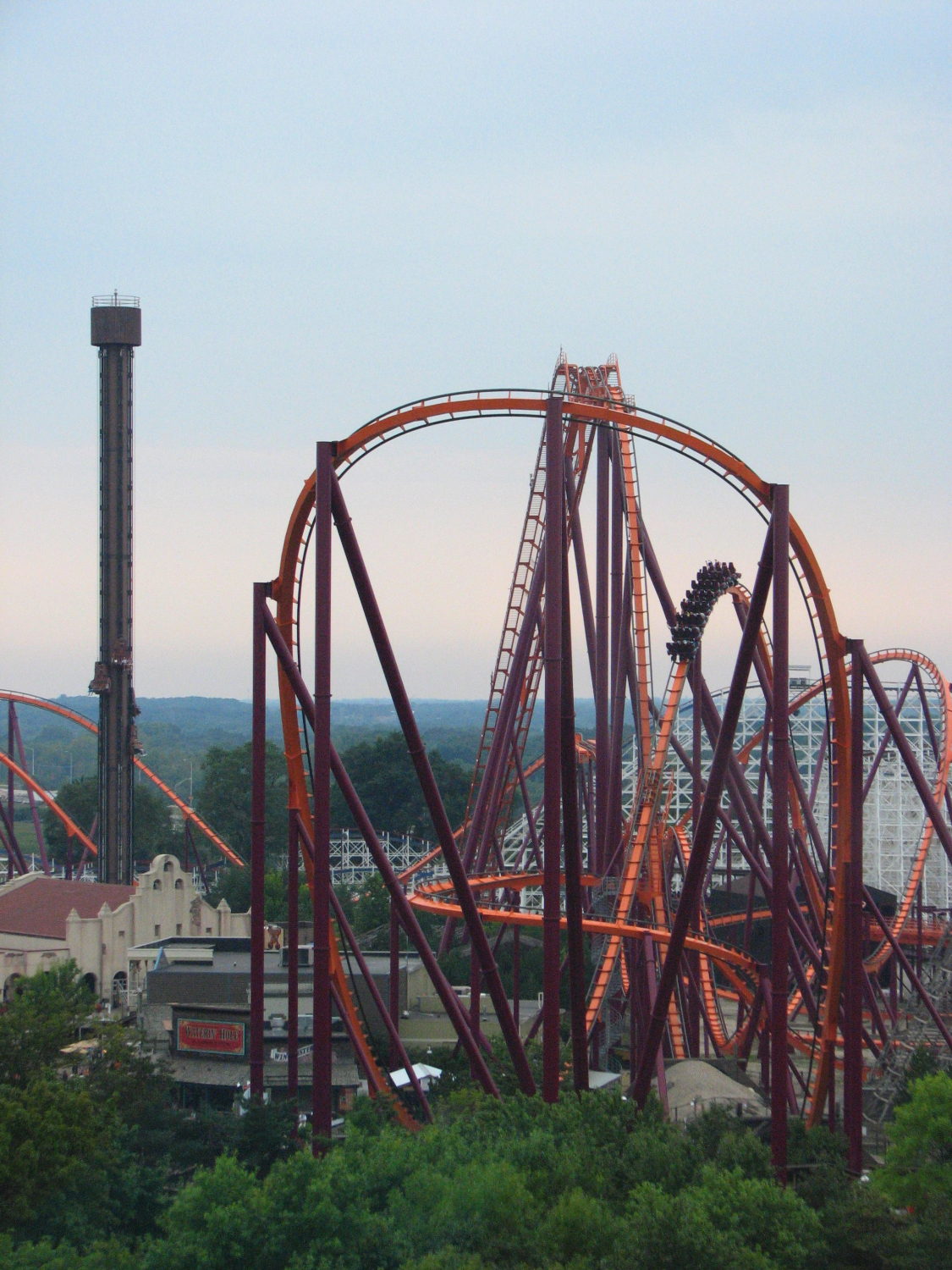 6 flags illinois roller coasters