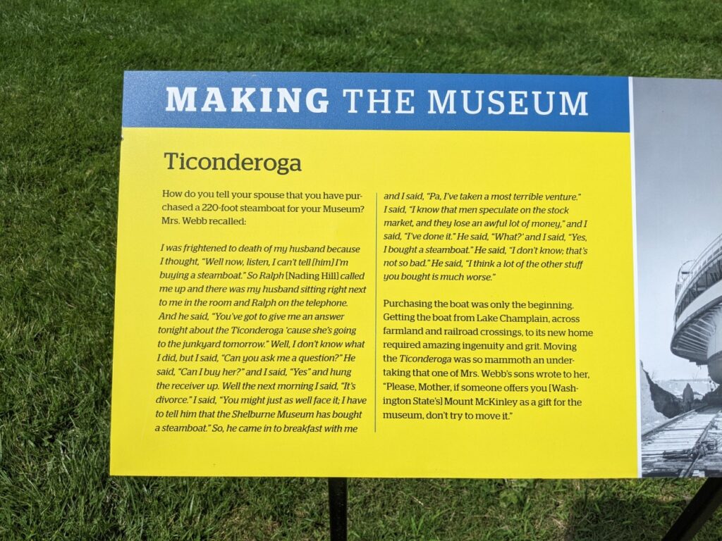 Shelburne Museum Ticonderoga